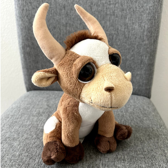 The Petting Zoo Other - The Petting Zoo Plush Longhorn Bright Eye Stuffed Animal, 8”
